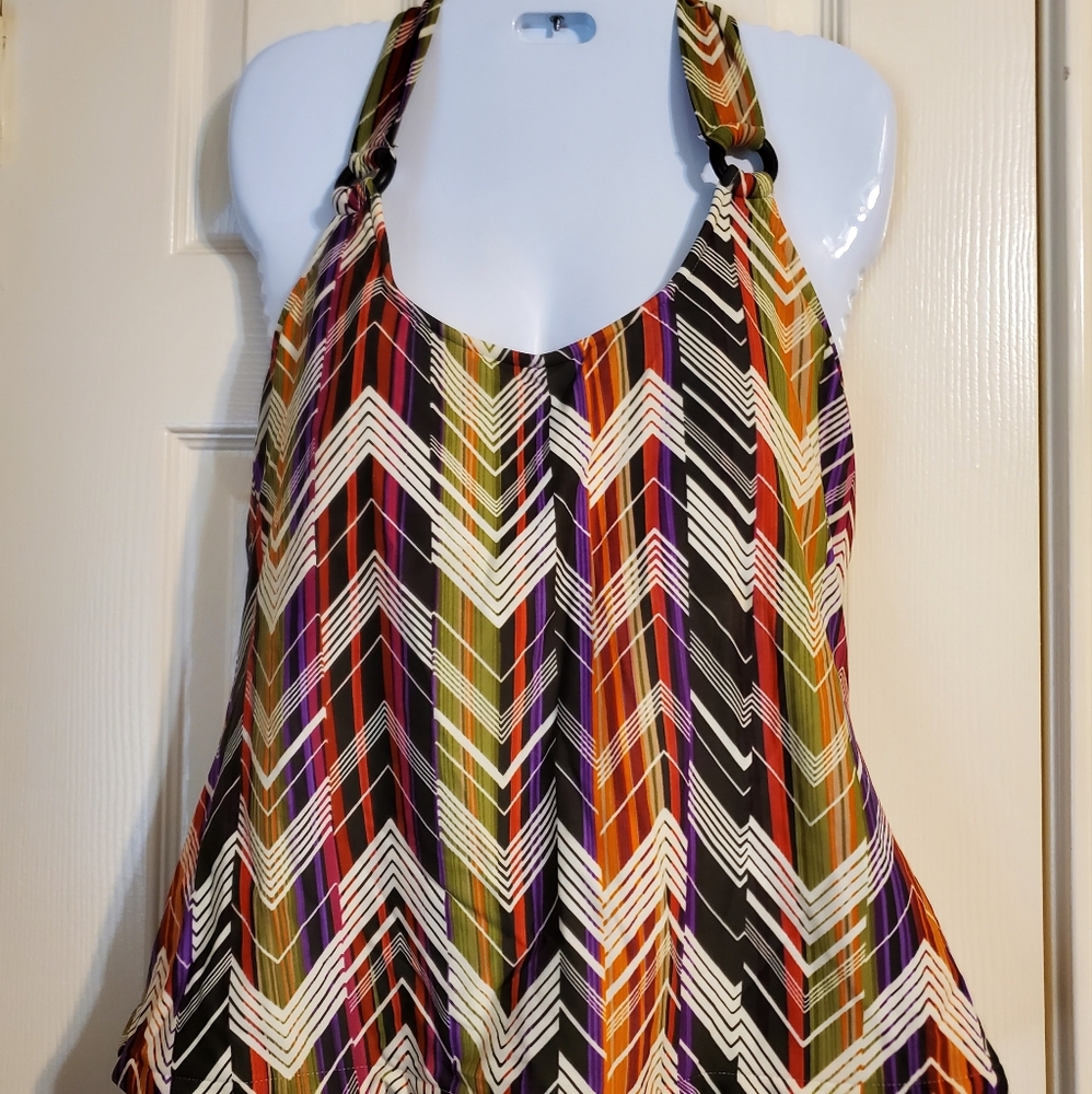Catalina Grahic Swim Top